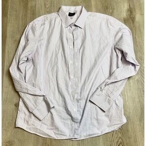 Untuckit Vaudon Shirt Mens 2XL Wrinkle-FreeCotton Striped Casual Long Sleeve